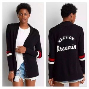 AEO Keep On Dreamin’ Varsity Cardigan